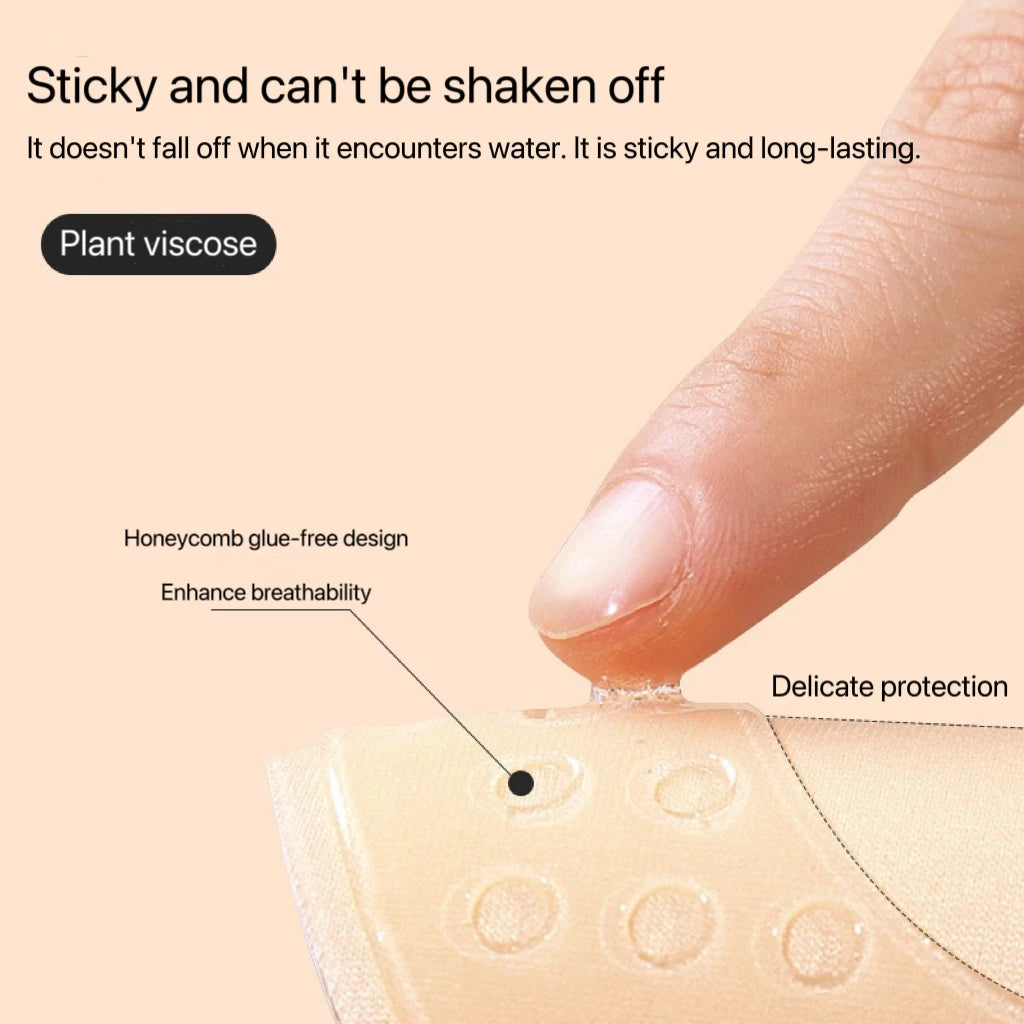 3pcs Women Invisible Push Up Bra Backless Strapless Bra Seamless Front Closure Bralette Underwear Silicone Self-Adhesive Bra Pad