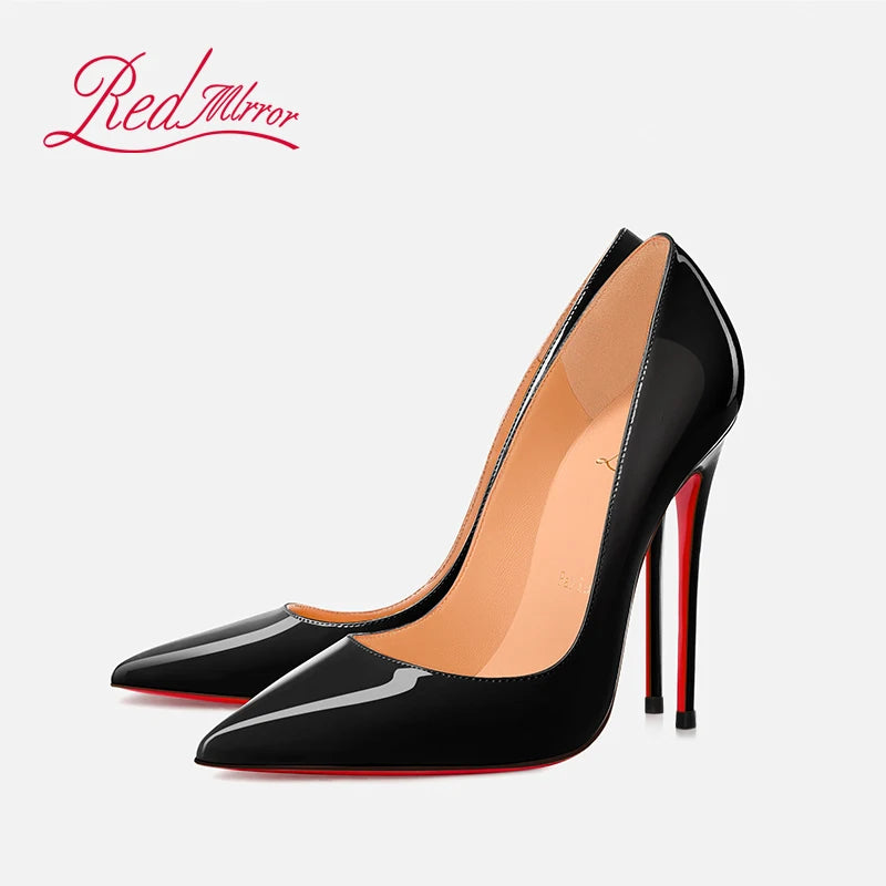 Shoes For Woman 2025 Trend Luxury Red Bottoms High Heels Pointed Toe Stiletto Pumps 12 cm Comfortable Party Dress Wedding Shoes