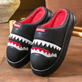 Warm Platform Slippers Men PU EVA Memory foam Soft Shark Cute Design Comfortable Non Slip House Shoes High Quality