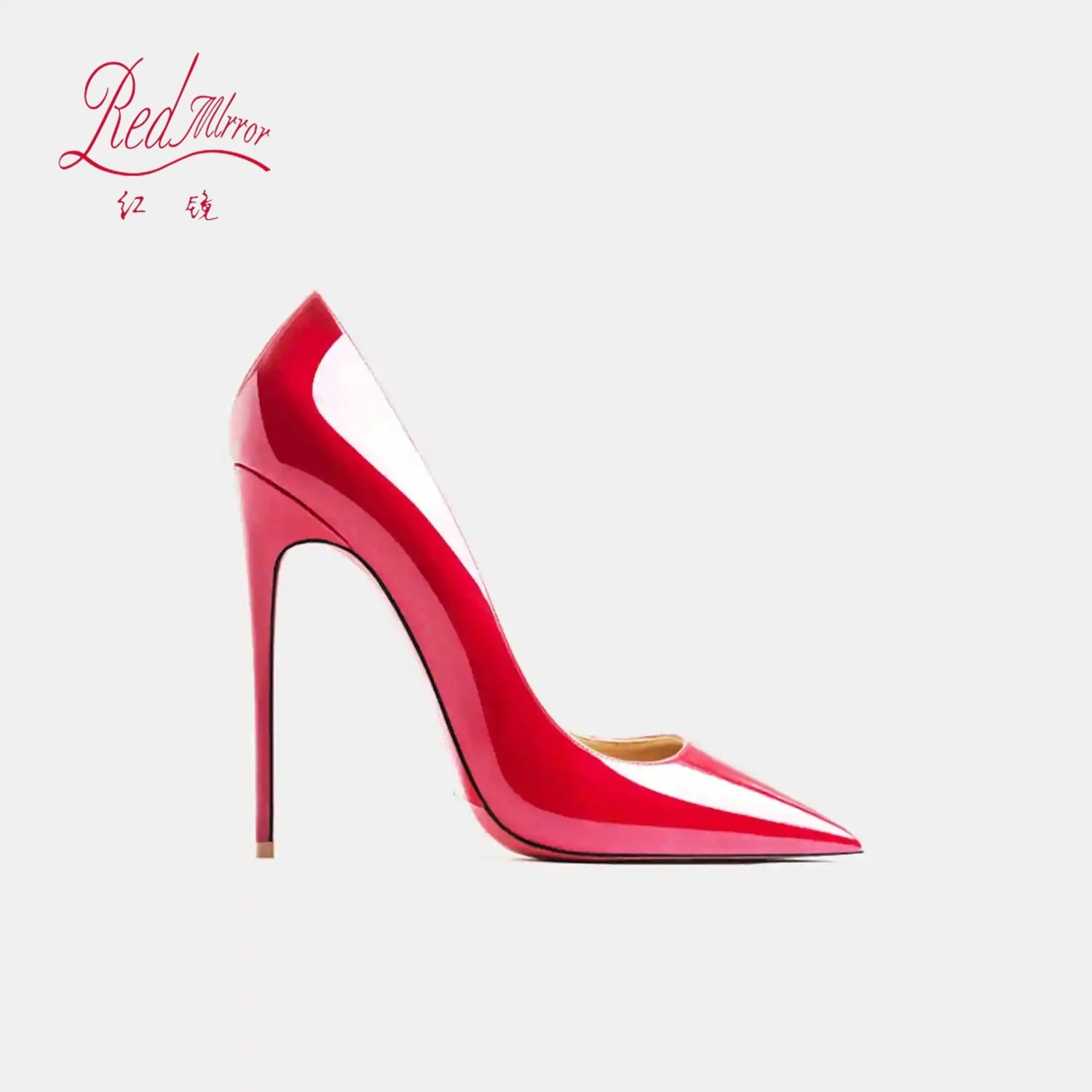 Black Women's elegant high heels Red Shiny Bottoms Luxury Brand Women heels trend Pointed Toe Sexy Party Pumps shoes Women