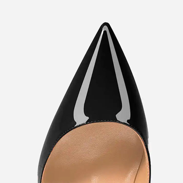 Black Women's elegant high heels Red Shiny Bottoms Luxury Brand Women heels trend Pointed Toe Sexy Party Pumps shoes Women