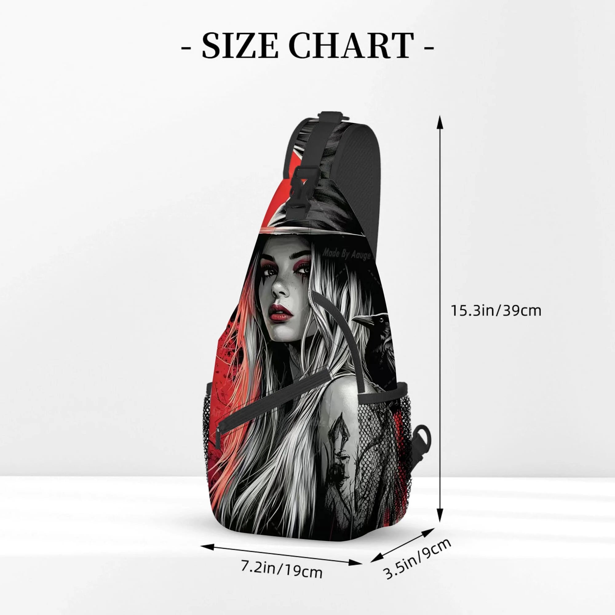 Beautiful Woman 3D Cartoon Large Capacity Chest Bag for Boy/girl Polyester Portable Outdoor Sports Leisure Fashion Messenger Bag