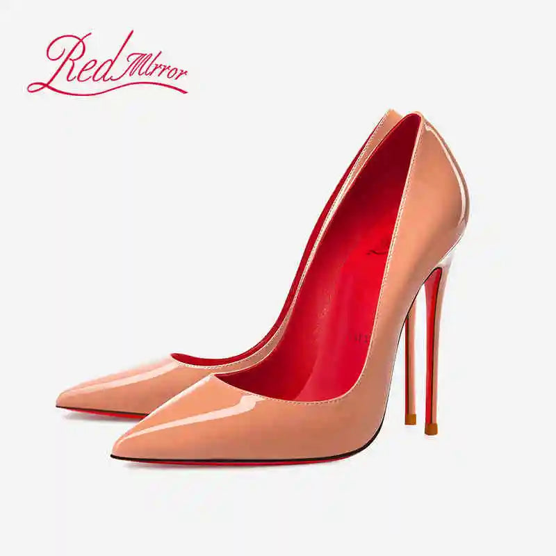 Shoes For Woman 2025 Trend Luxury Red Bottoms High Heels Pointed Toe Stiletto Pumps 12 cm Comfortable Party Dress Wedding Shoes