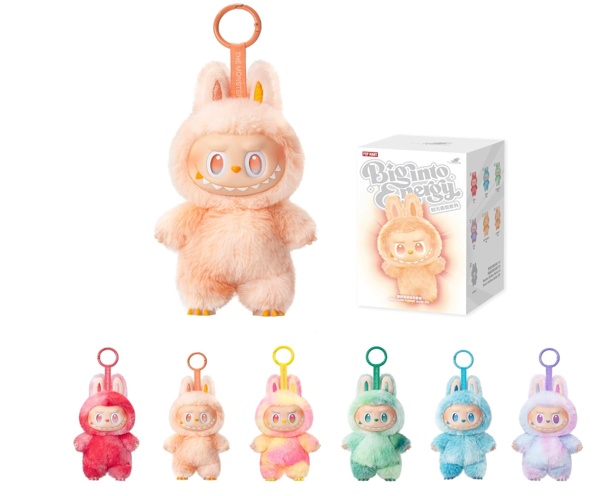 The Monsters Big into Energy Series-Vinyl Plush Pendant Blind Box, Blind Box Figures, Random Design Action Figures Collectible Toys Home Decorations, Single Box