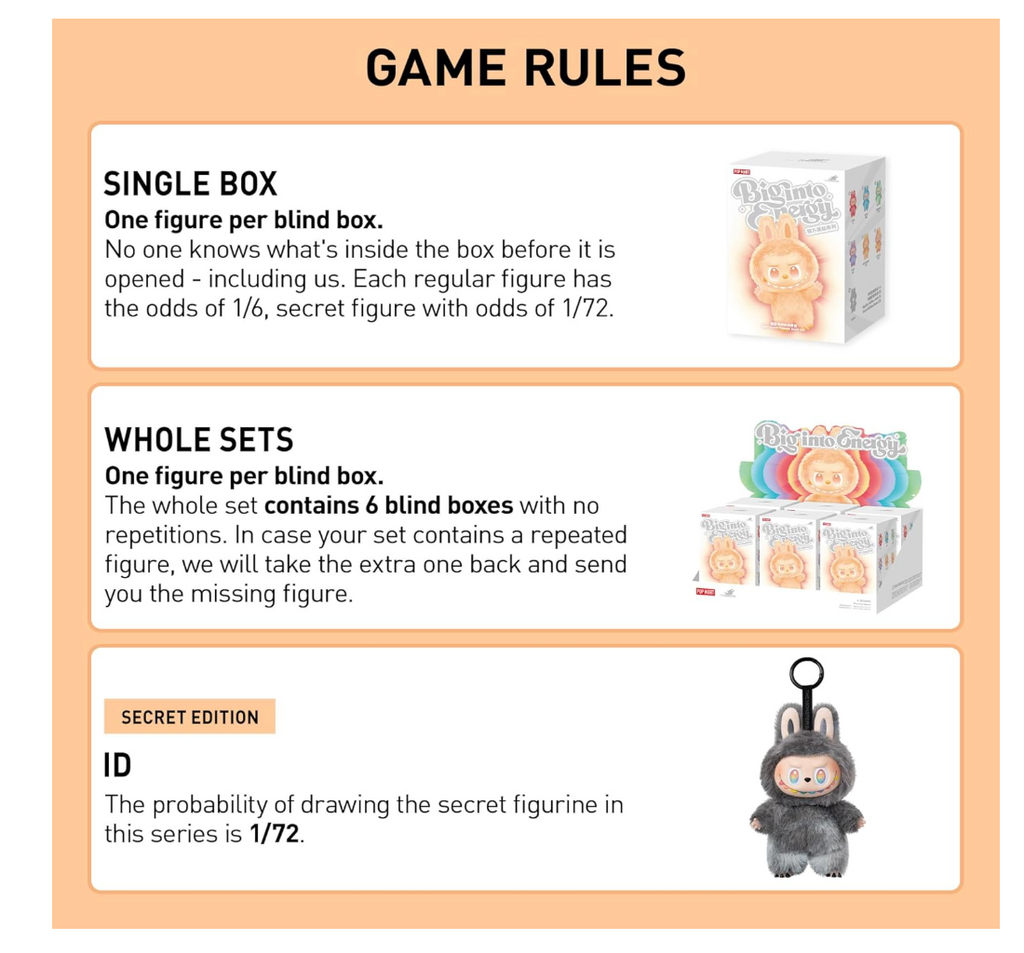 The Monsters Big into Energy Series-Vinyl Plush Pendant Blind Box, Blind Box Figures, Random Design Action Figures Collectible Toys Home Decorations, Single Box