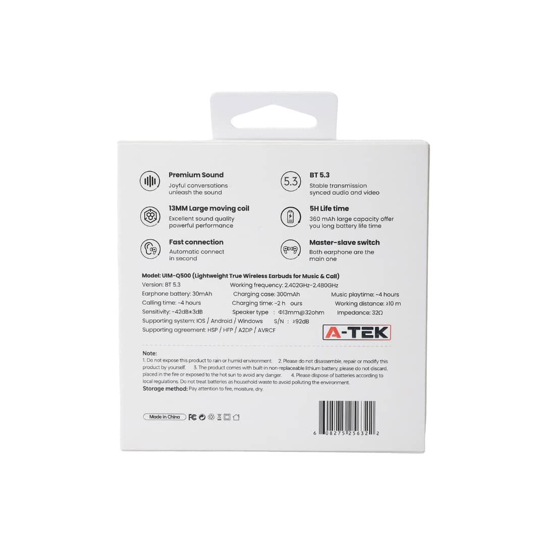 A-TEK ANC+AI Wireless Headset